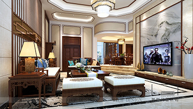 冠城世家-360㎡-中式風格裝修完工圖