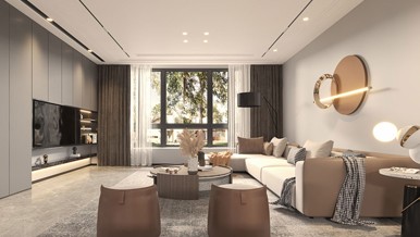 獨棟自建別墅現代風格400㎡設計裝修